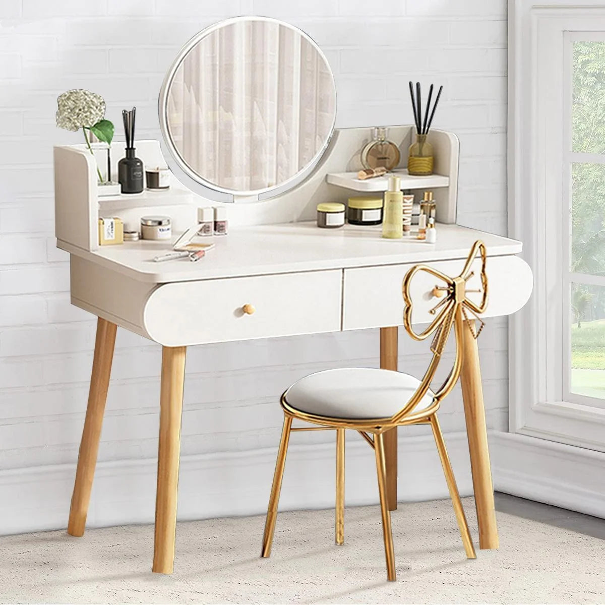 Vanity Table with Mirror